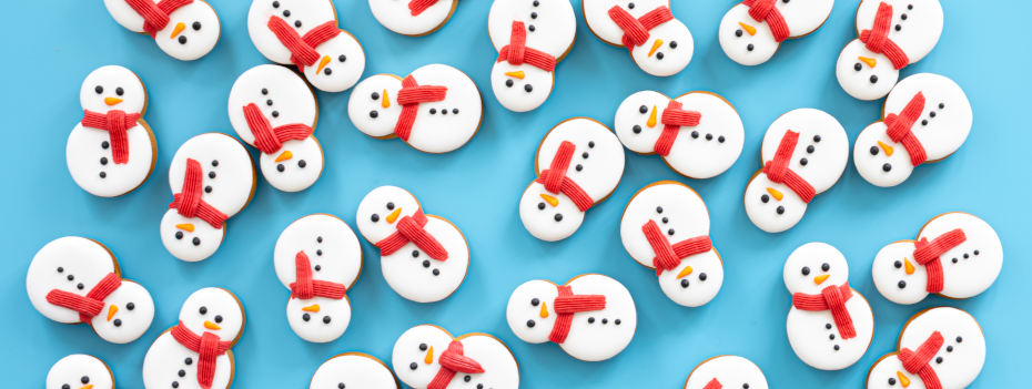Biscuits bonhommes de neige
